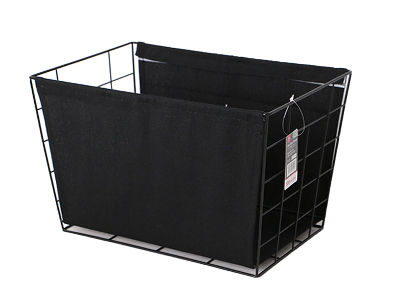 Wire Fabric Storage Black
