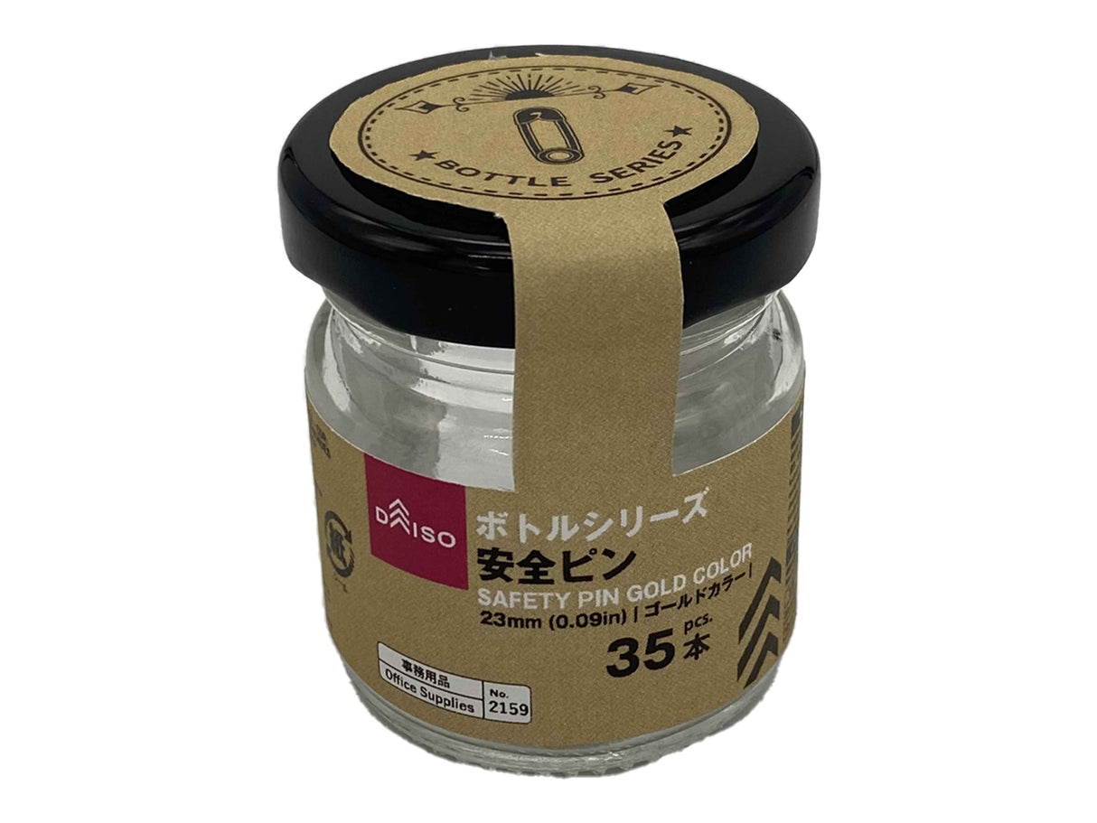 Bottle Series Safety Pin Gold Color 23mm