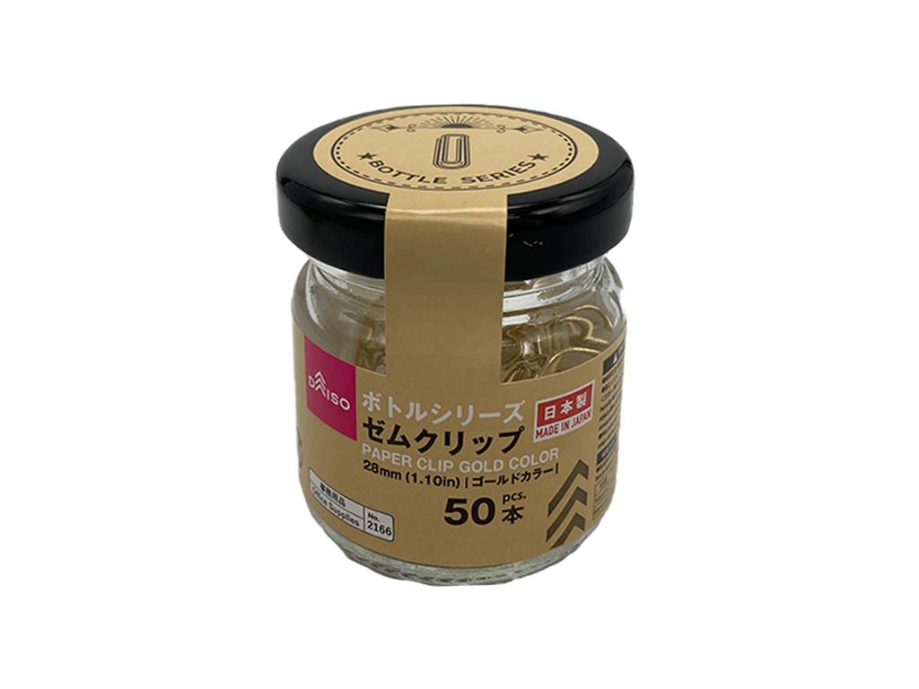 Bottle Series Paper Clip Gold Color 28mm
