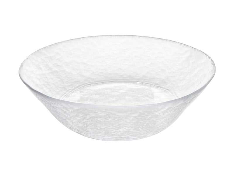 Snow Pattern Glass Bowl Clear 630ml