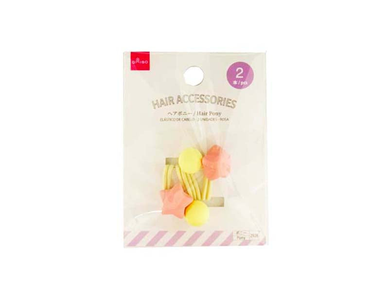 Hair Pony - Matte - 2pcs - Pink