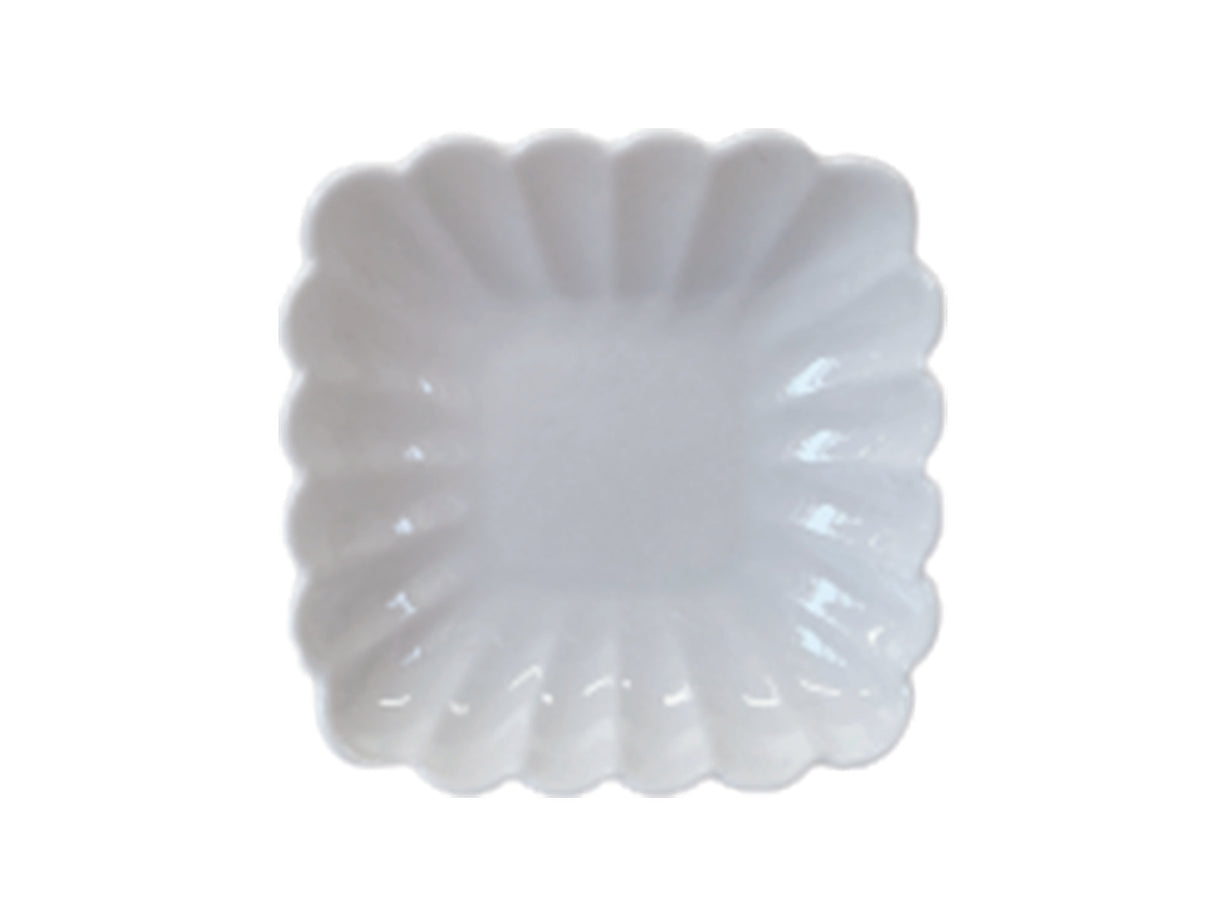 Square Plate - Flower - 6.5cm - 2.55in -