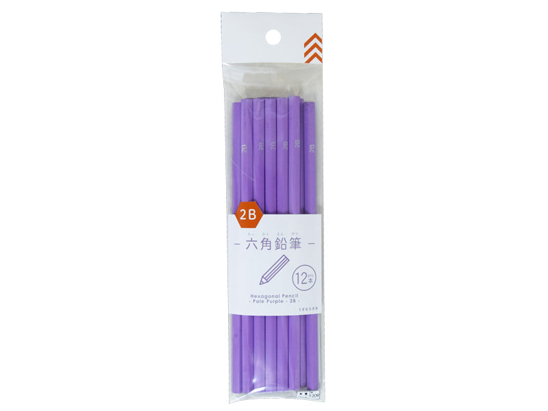 Hexagonal Pencil 2B Pale Purple