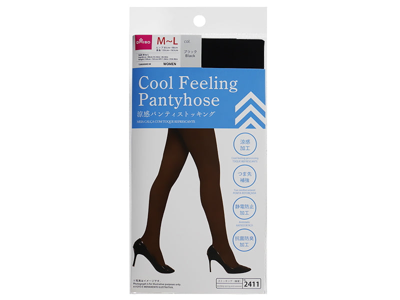 Cool Feeling Pantyhose M-L Black