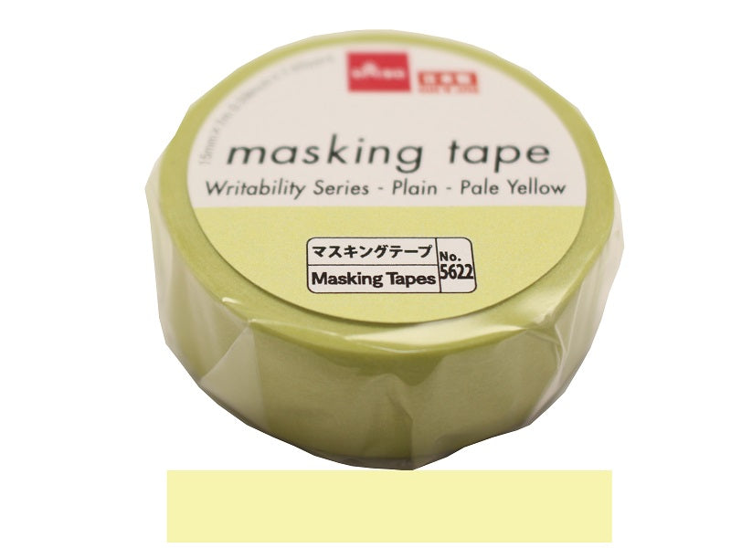 Masking Tape - Writability Series - Plain -Pale Yellow-