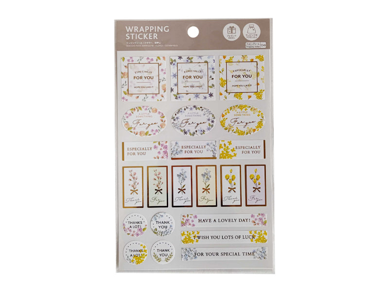 Wrapping Sticker Flower Hot Stamping