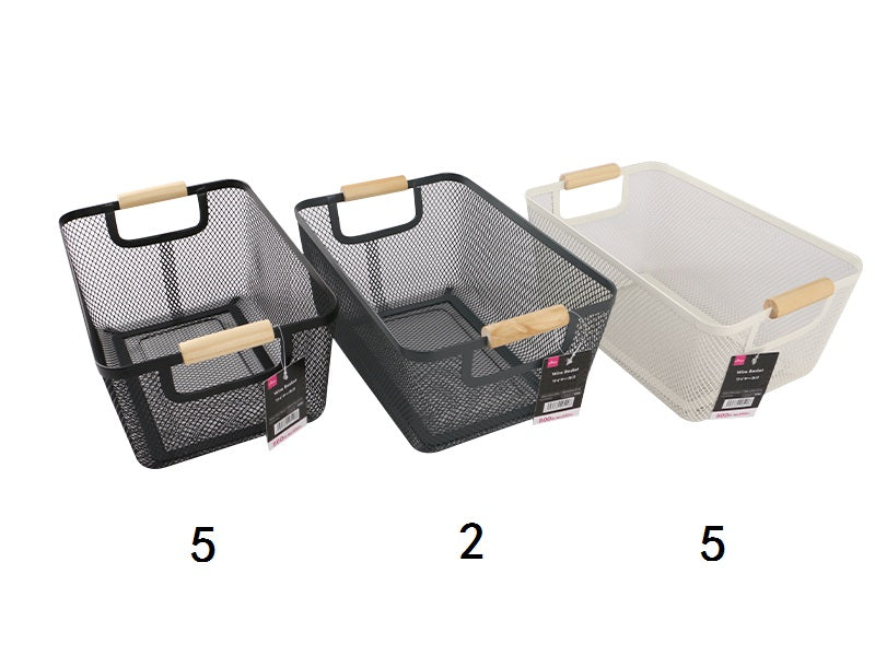Wire Basket 1.08ft x 8.26in x 5.51in 33cm x 21cm x 14cm DAISO