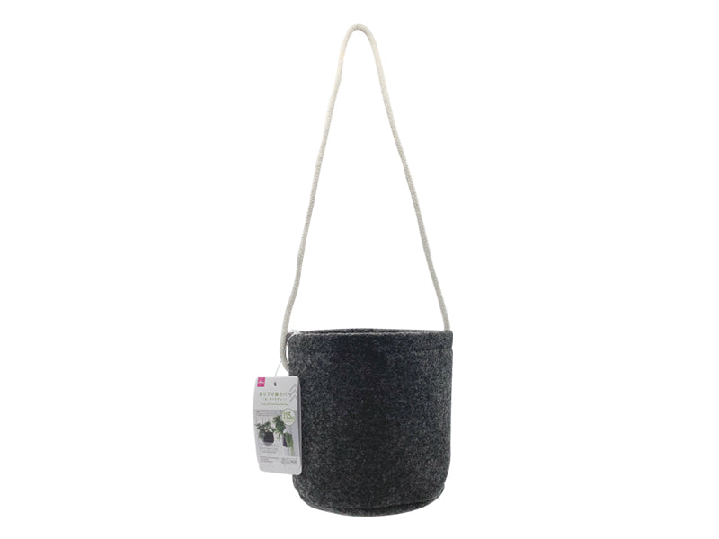 Hanging Pot Cover Large Dark Grey
