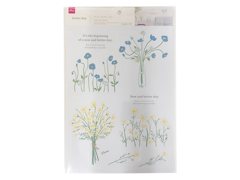 Wall Stickers Spring Flower Poppy & Chamomile