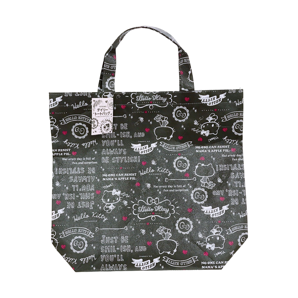 Daily Tote Bag Hello Kitty Blackboard Art Style L