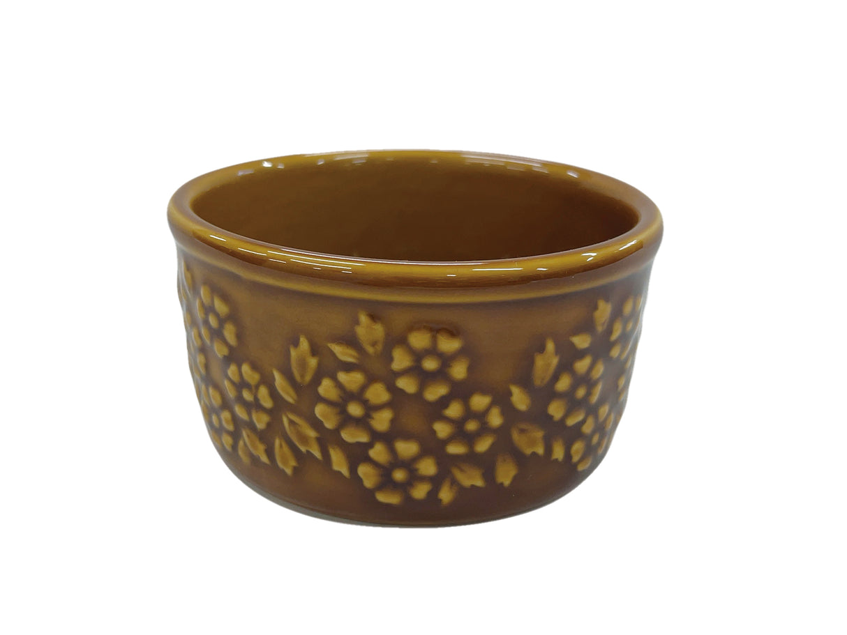 Flower Relief Cocotte Brown