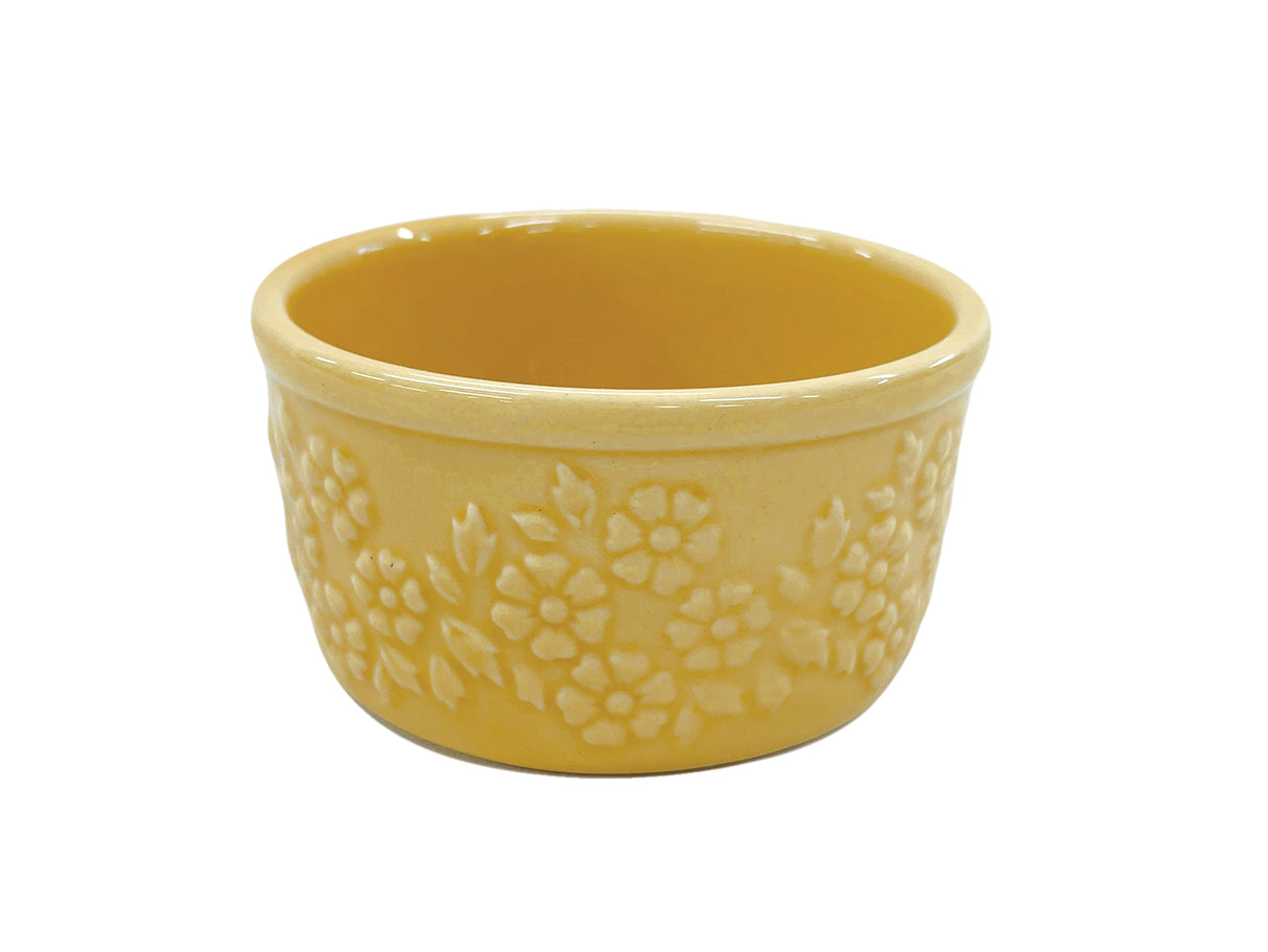 Flower Relief Cocotte Mustard