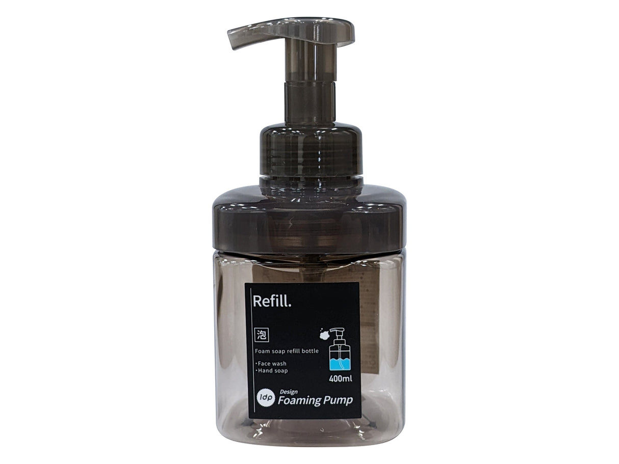 1DP Wide Mouthed Foam Bottle 400ml Square Amber