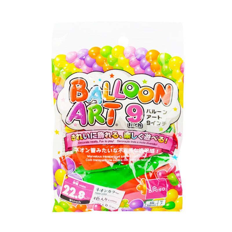 Balloon Art Neon Color 9in