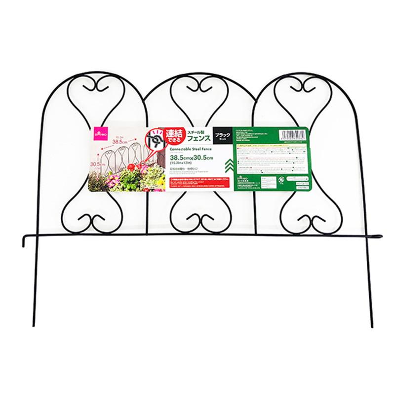 Connectable Steel Fence Medium Type Black