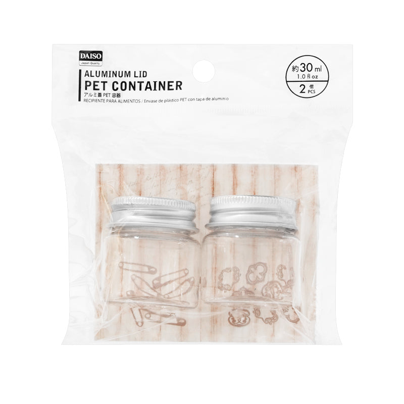Aluminum Lid Pet Container
