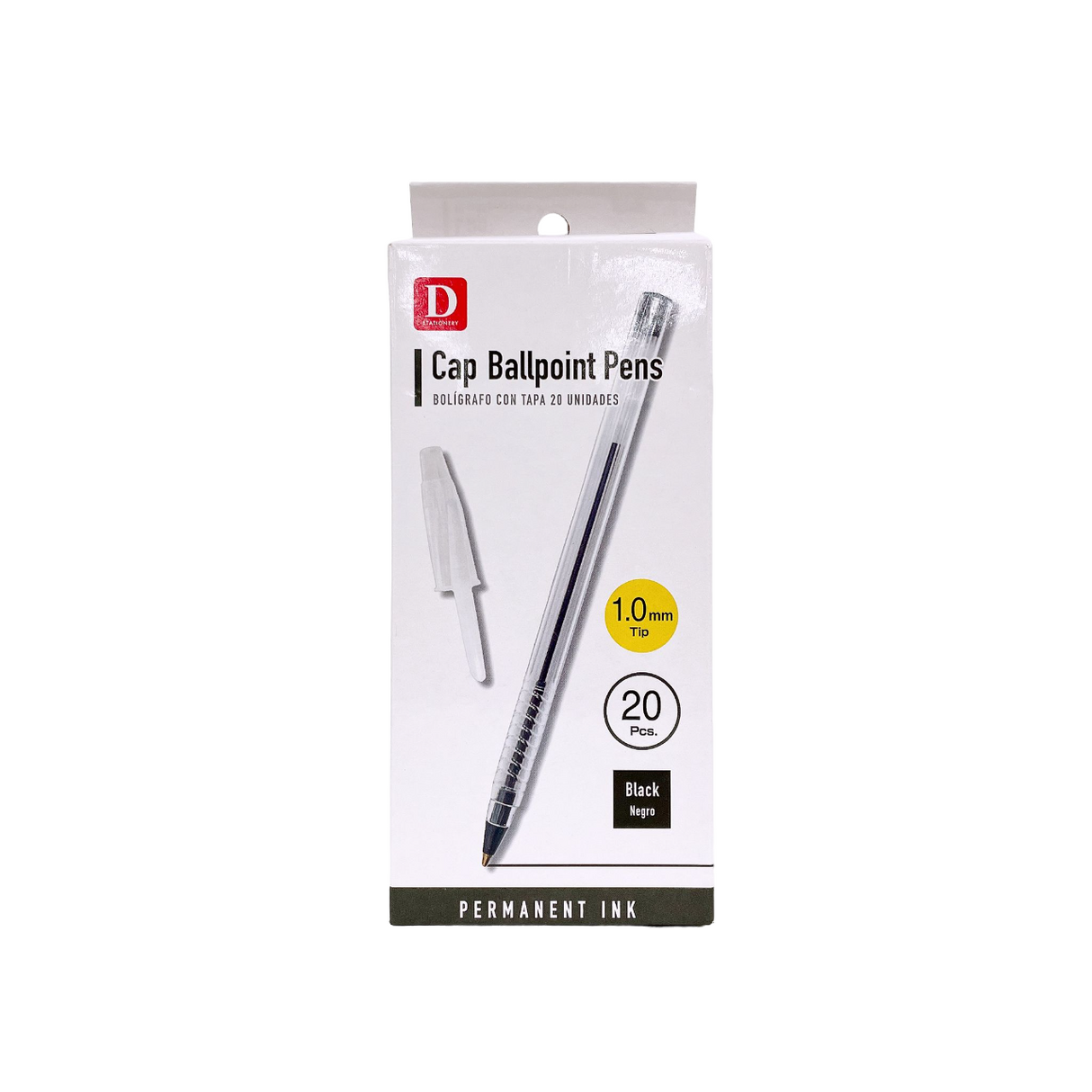 Cap Ballpoint Pens Black