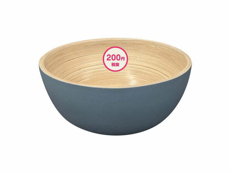 Bamboo Bowl Straight Round Grey 12cm