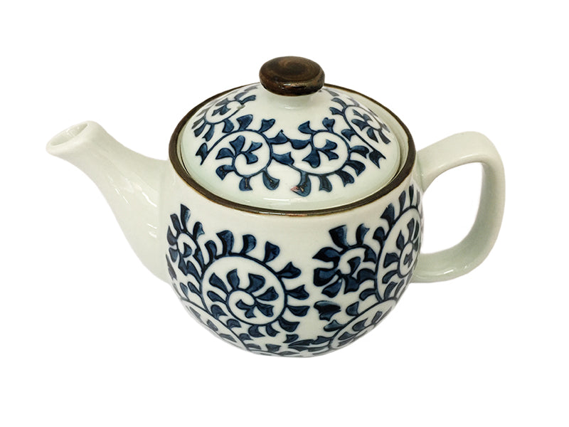 Teapot Hand Painted Style Octopus Arabesque Pattern