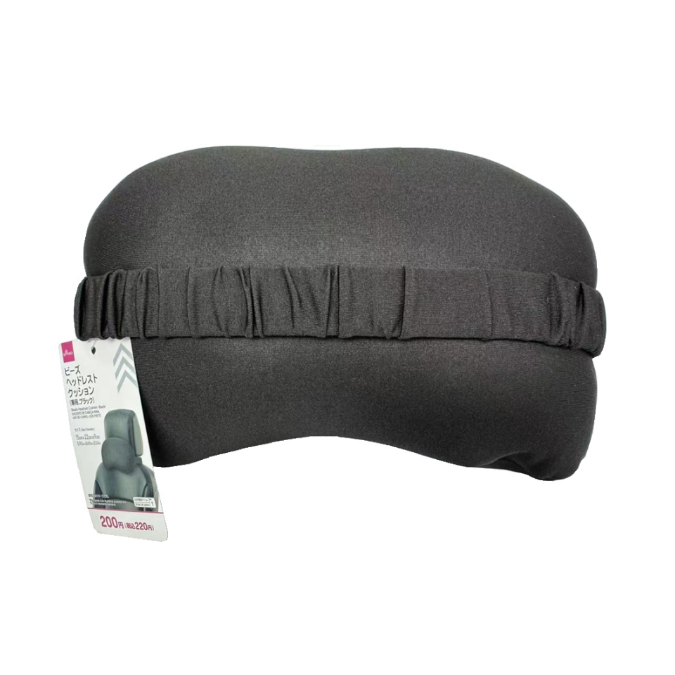 Beads Headrest Cushion Black