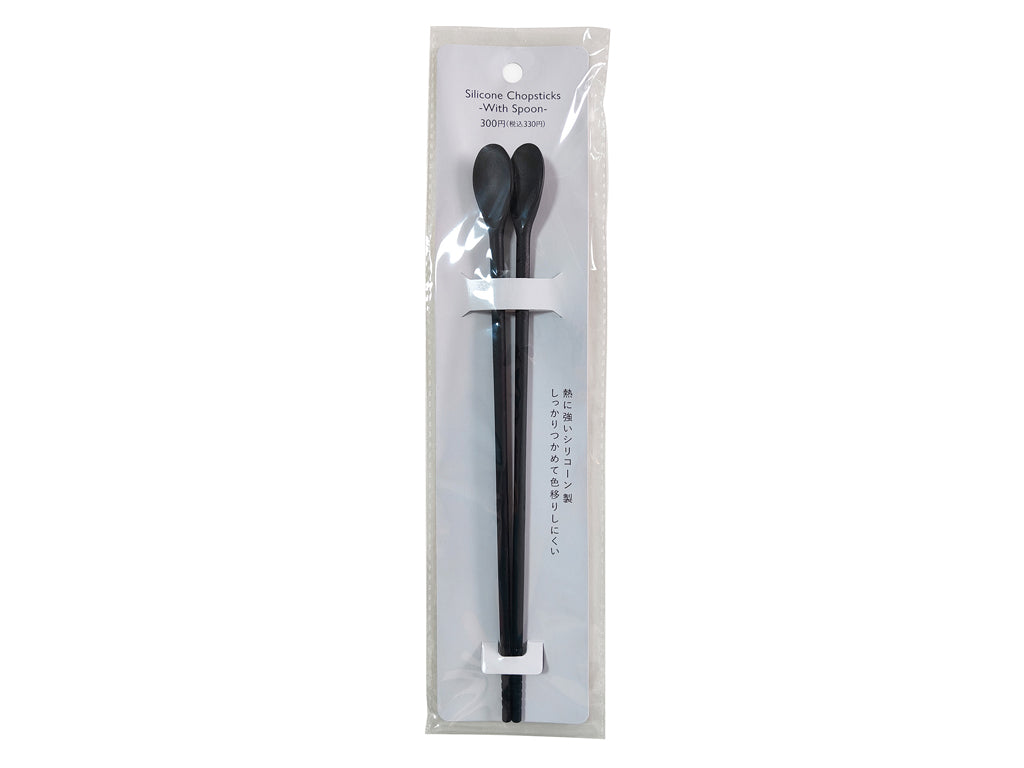 Silicone Chopsticks with Spoon