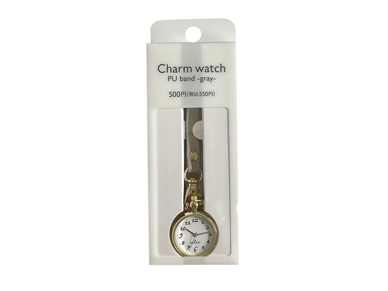 Charm Watch PU Band Grey