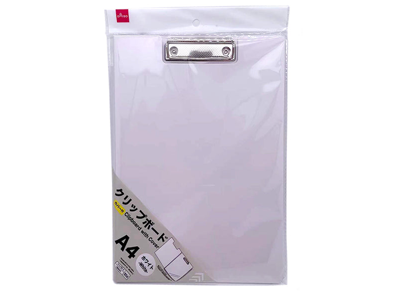 Clipboard with Cover A4 White