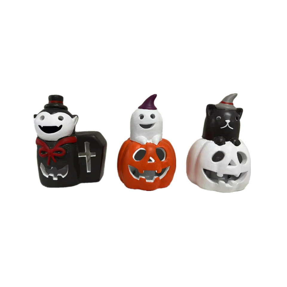 Halloween LED Ornament Vampire Ghost Cat