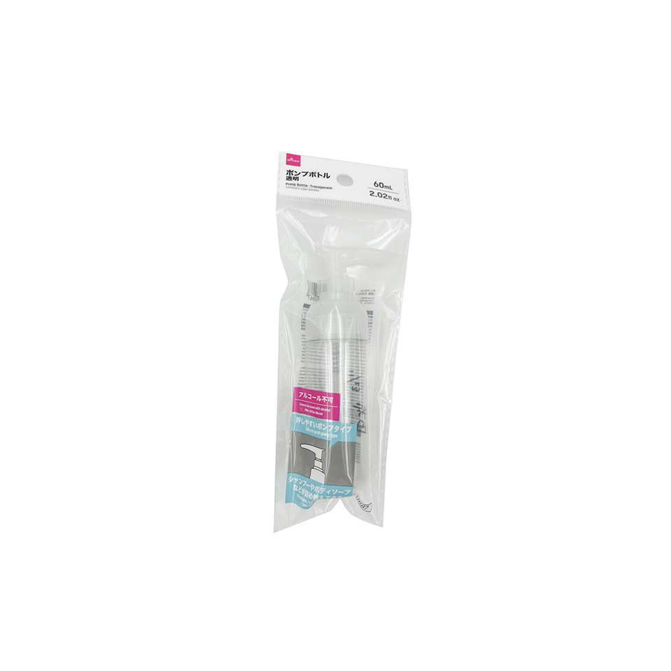 Pump Bottle Transparent 60ml