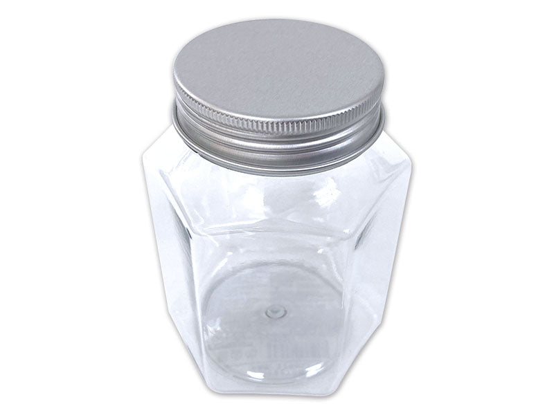 PET Container with an Aluminum Lid Polygonal 10.82floz