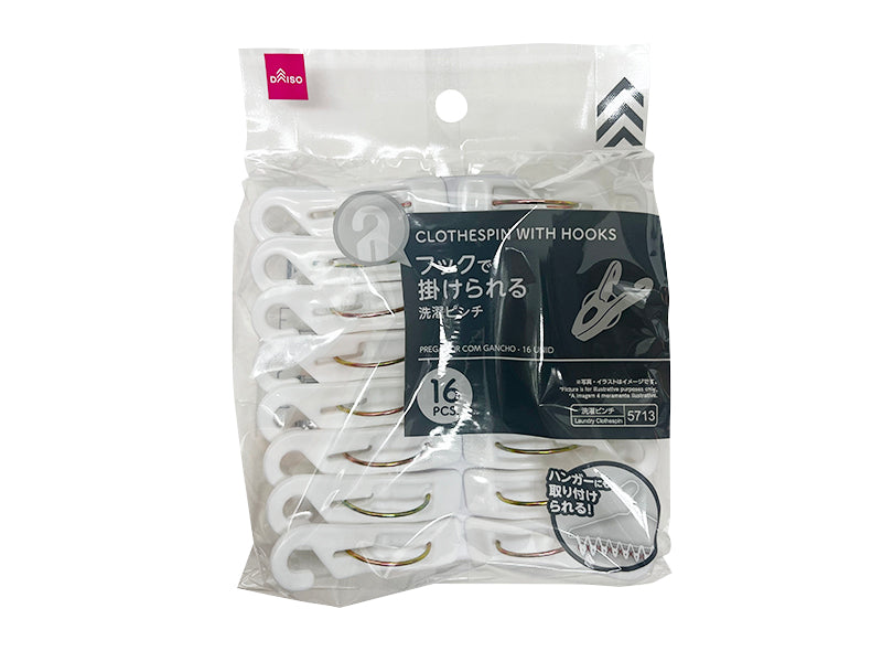 Clothespin with Hooks