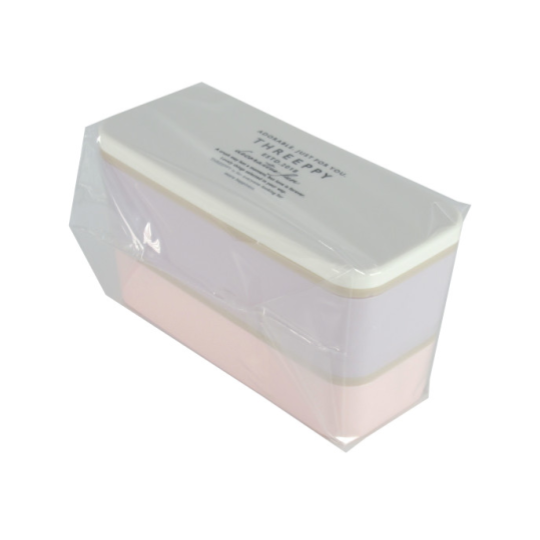 Double Lunch Box Long Purple/Pink
