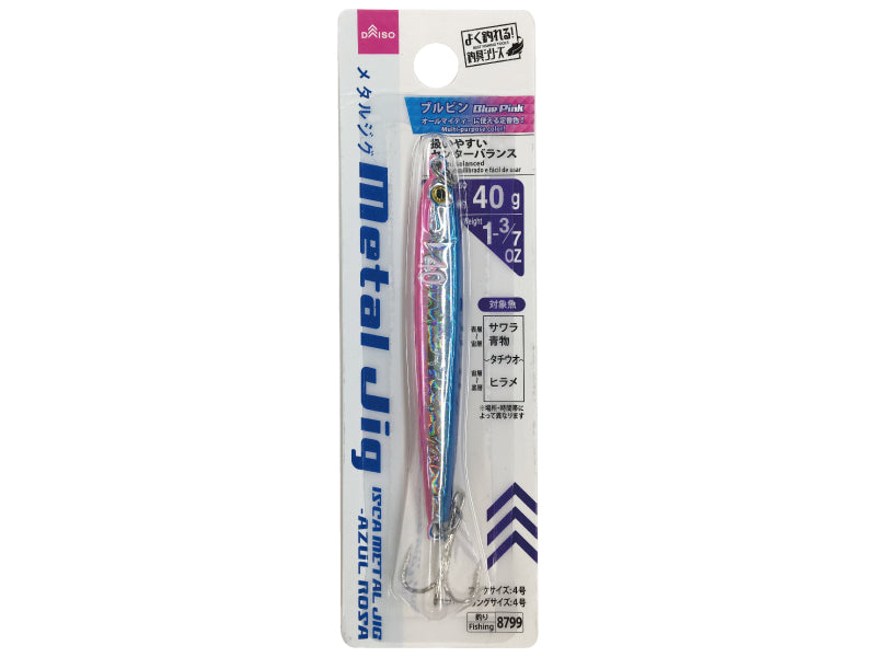Metal Jig Blue Pink 40g