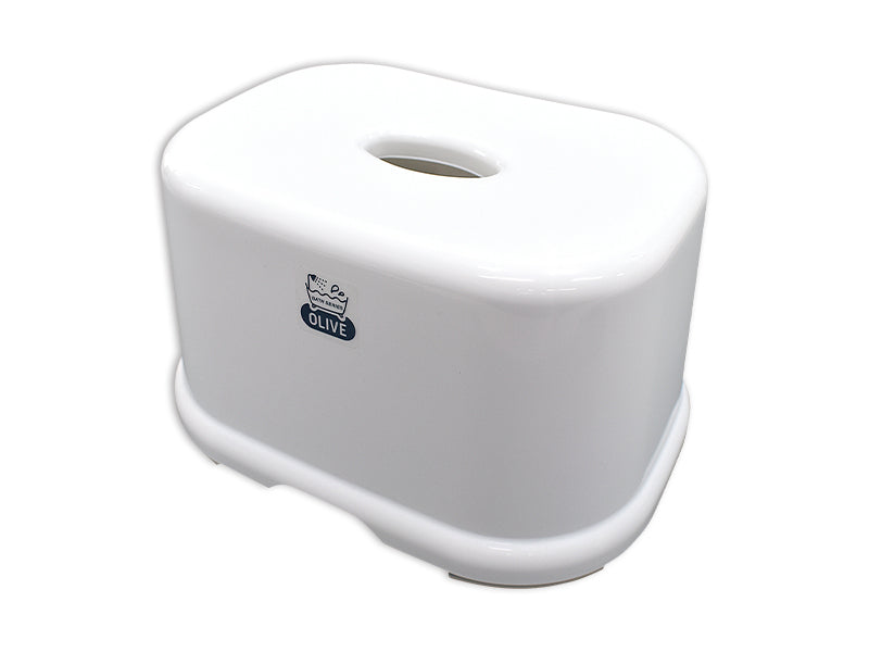Bath Seat Olive White 9.84in x 7.28in x 5.51in