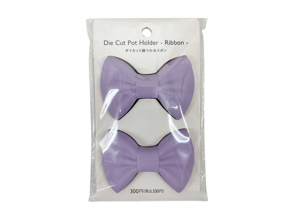 Die Cut Pot Holder Ribbon Light Purple