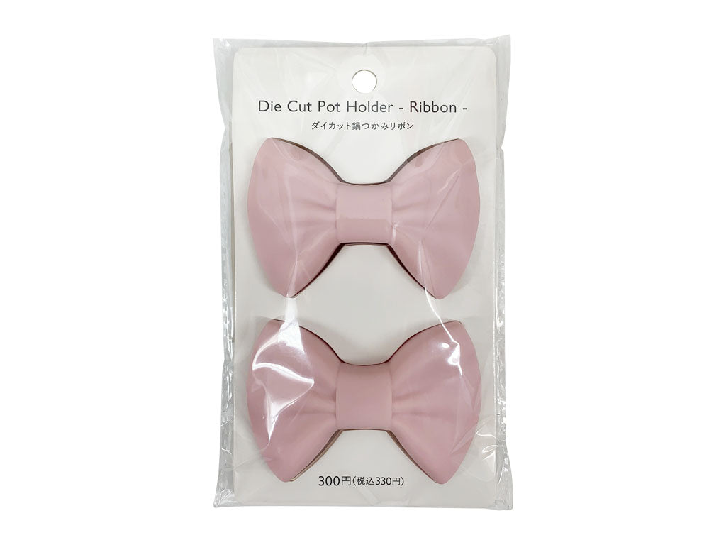 Die Cut Pot Holder Ribbon Pink
