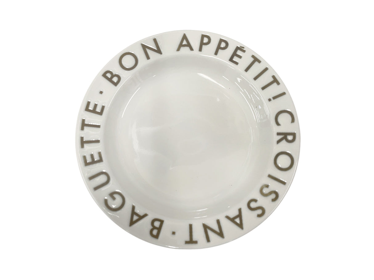 Plate French Logo White 16cm