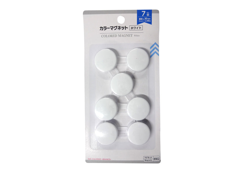 Colored Magnet White 30mm
