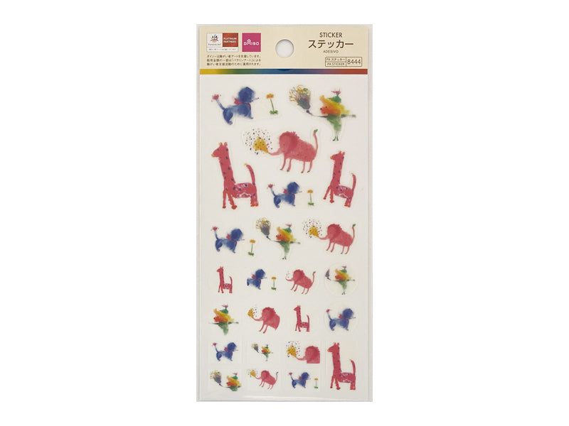 Stickers Paralym Art Animal World Giraffe