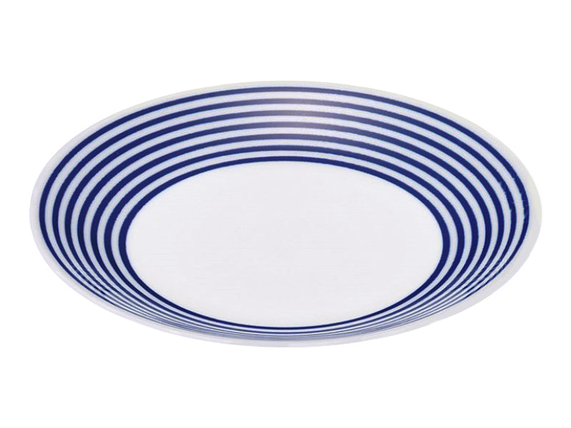 Plate Circle Blue 6.50in