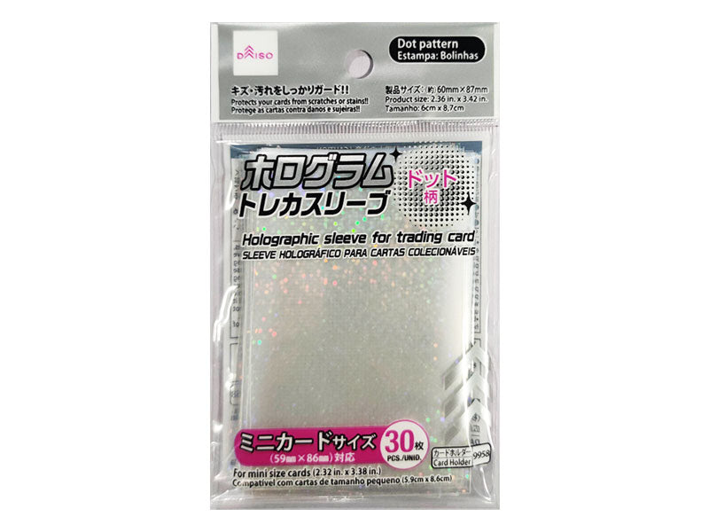 Holographic Sleeve for Mini Size Trading Card Dots Holographic Sleeve for Mini Size Trading Card Dots