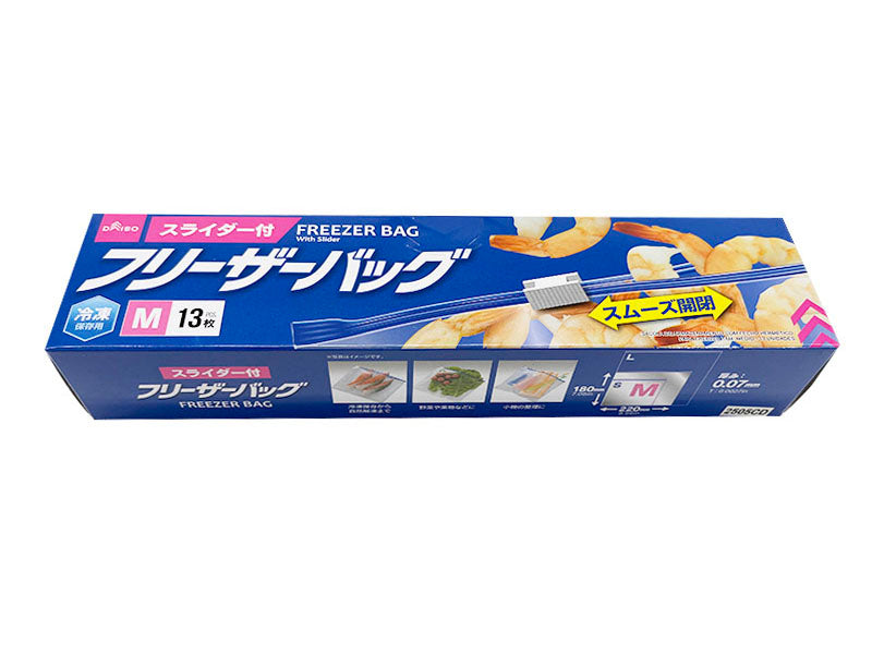 Freezer Bag with Slider for Freezer M