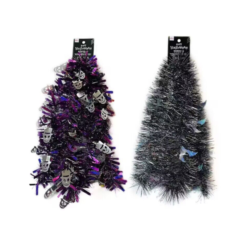 Halloween Sparkling Garland Dark 180cm