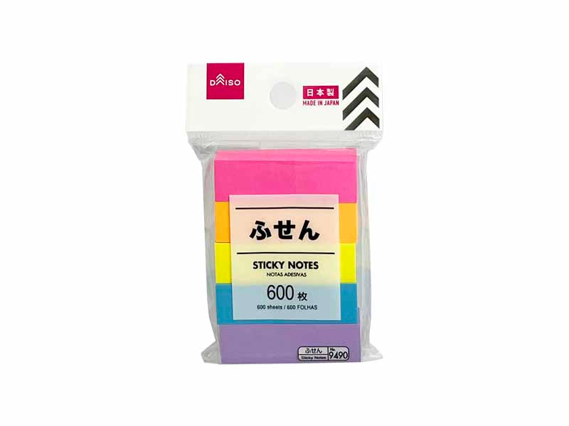 Sticky Note 50mm x 15mm Colorful – DAISO SINGAPORE