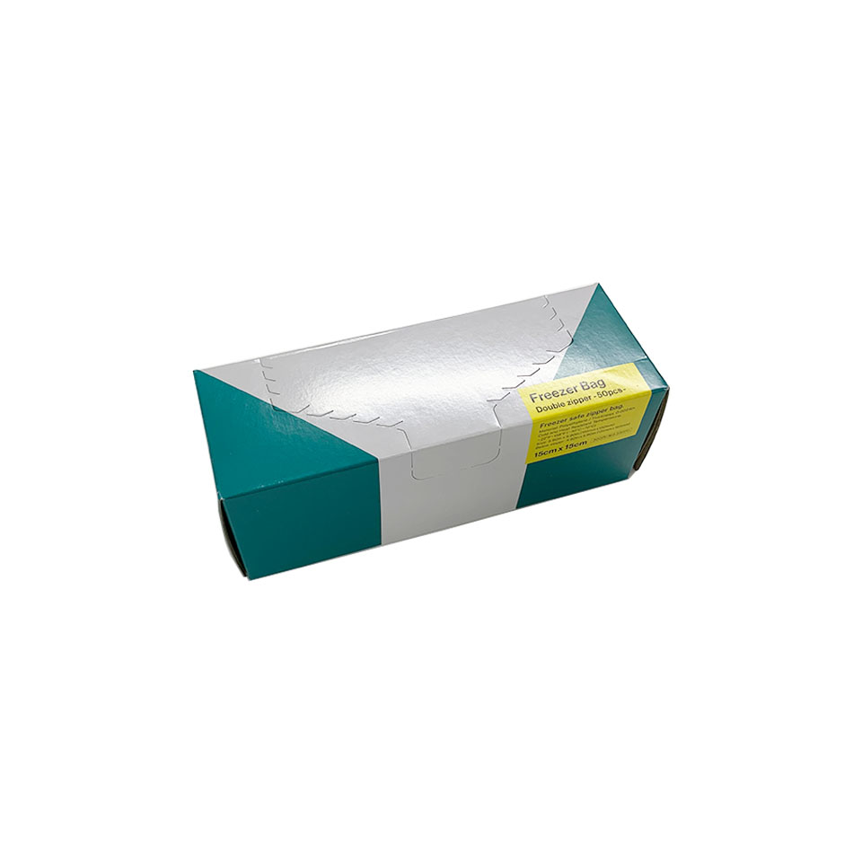 Double Zip Freezer Bag Cube 50 Pieces 15cm x 15cm