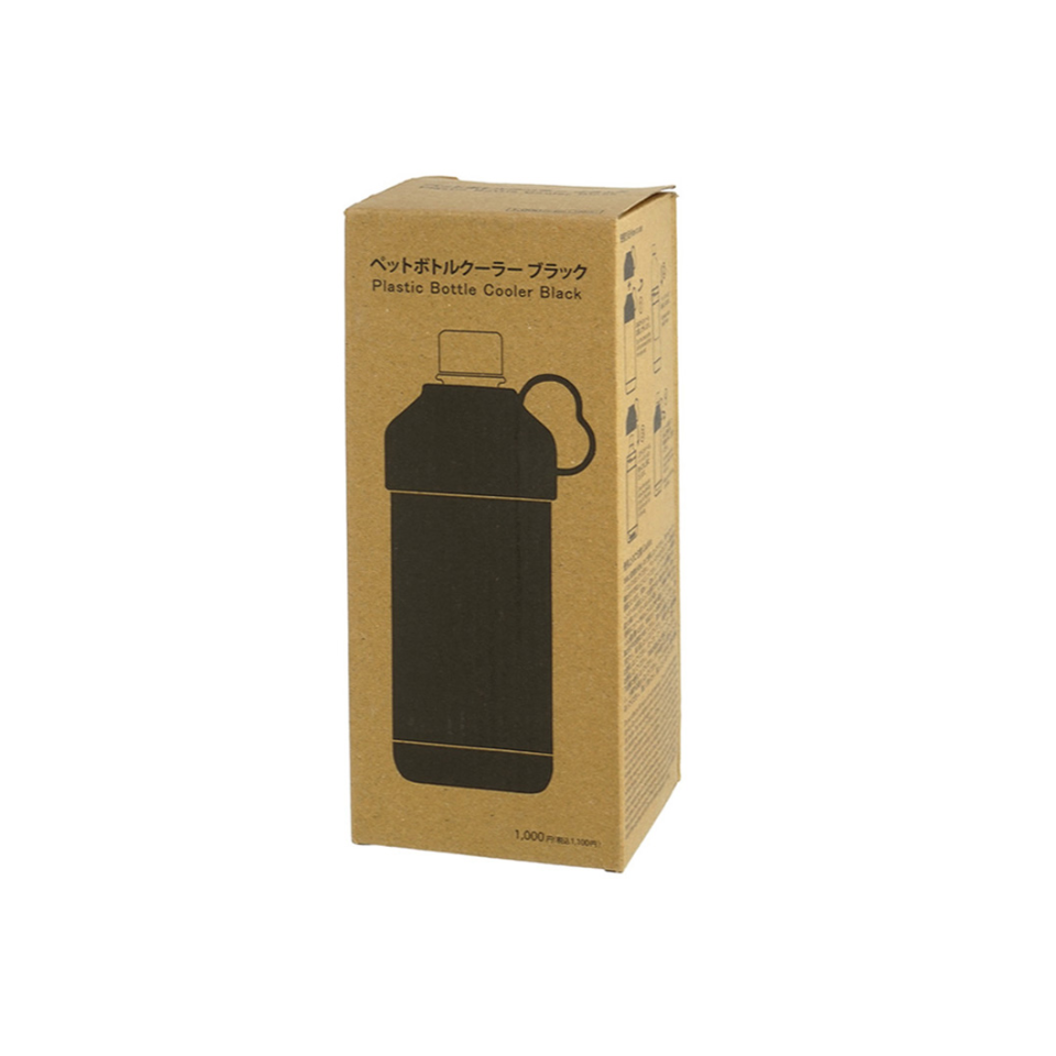 Plastic Bottle Cooler Black