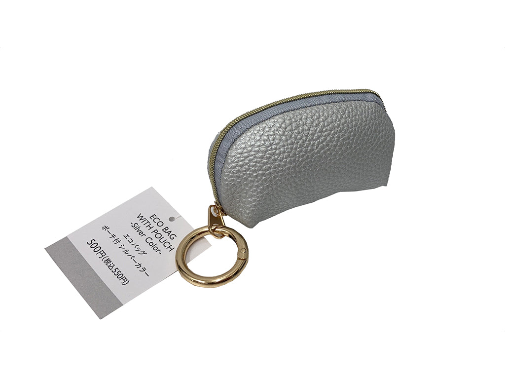 Eco Bag with Pouch Silver