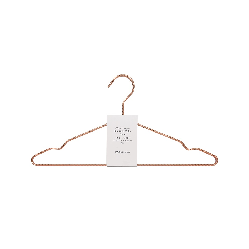Wire Hanger Rose Gold 3Pcs