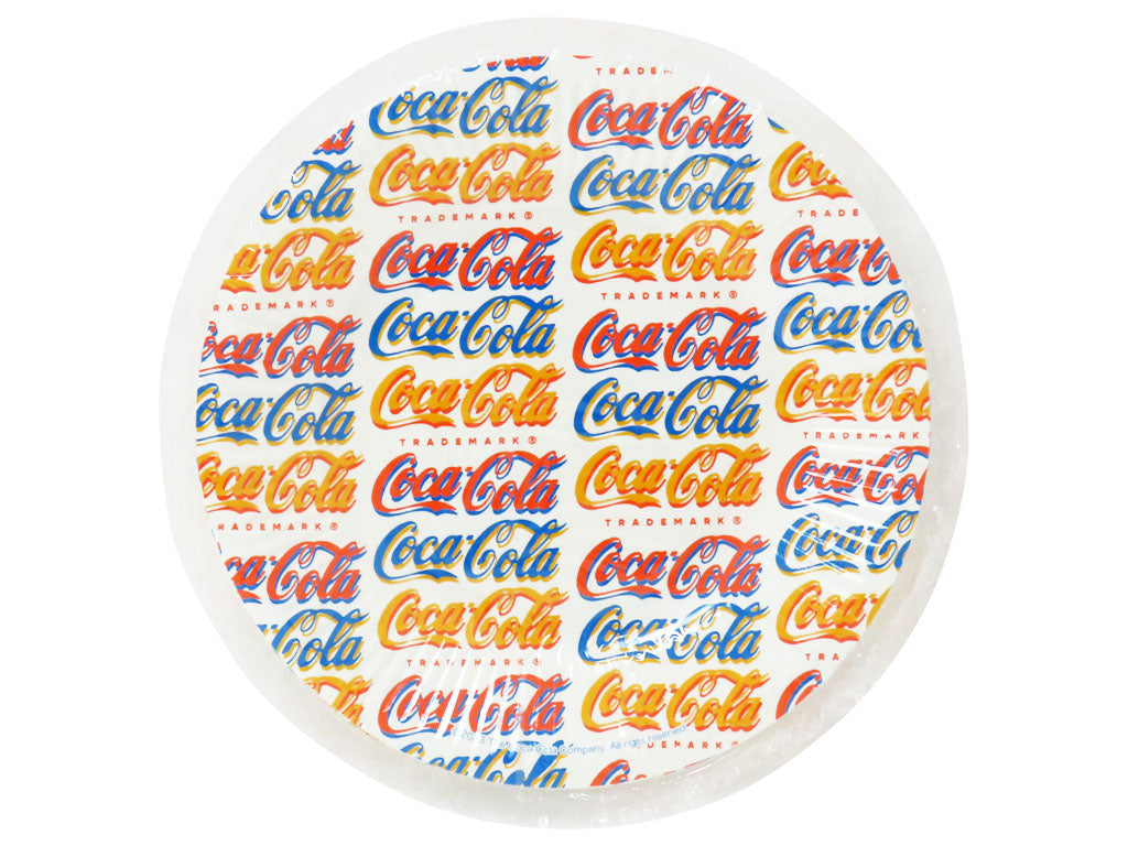 Paper Plate Coca Cola Logo Pattern 6.29in