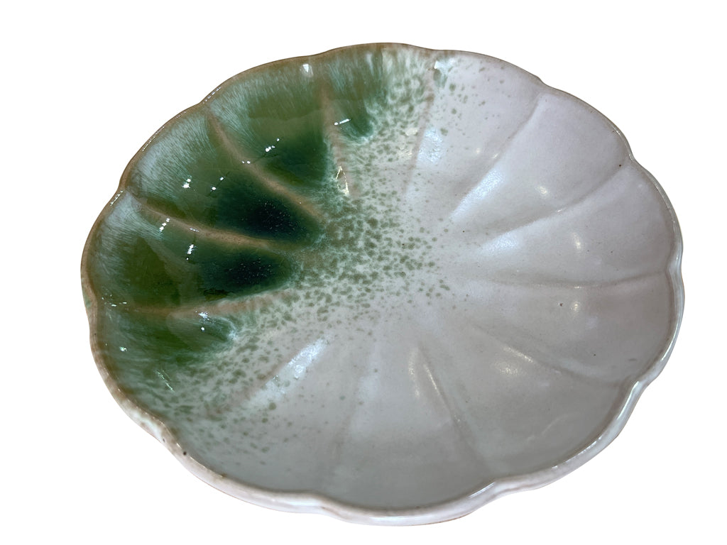 Ryokubuki Flower Plate 16cm x 3cm